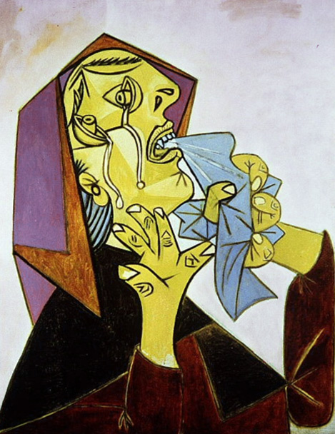 Пабло Пикассо. Плачущая женщина с платком