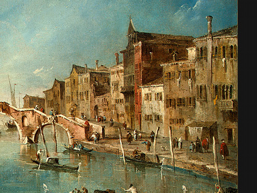 Франческо Гварди. Вид на канал Каннареджио, Венеция