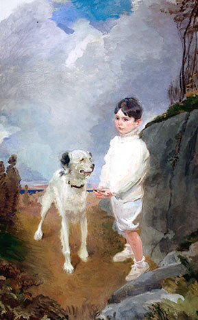 Сесилия Бо. Мальчик с собакой