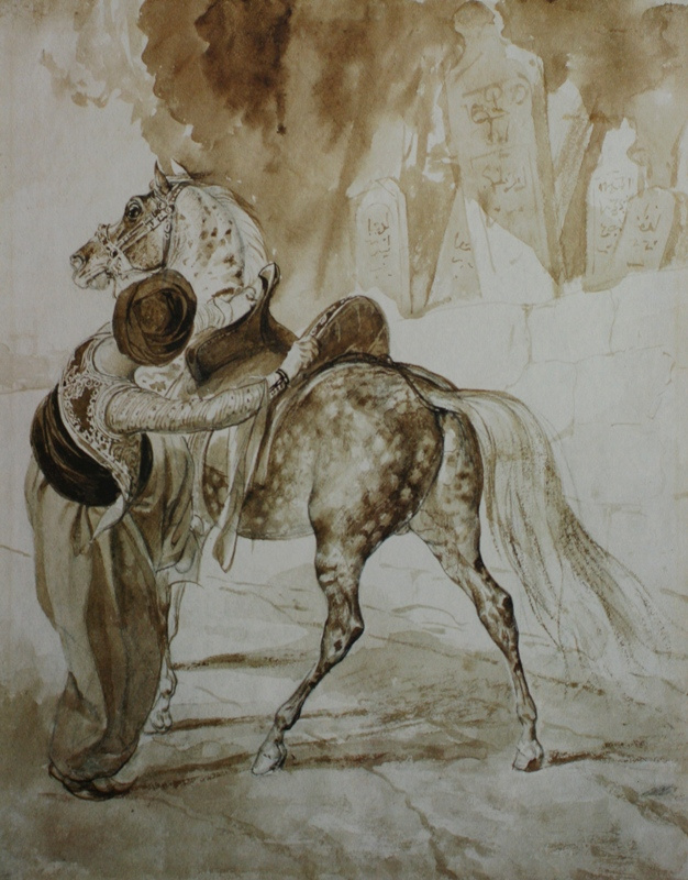 Карл Павлович Брюллов. Турок, садящийся на коня