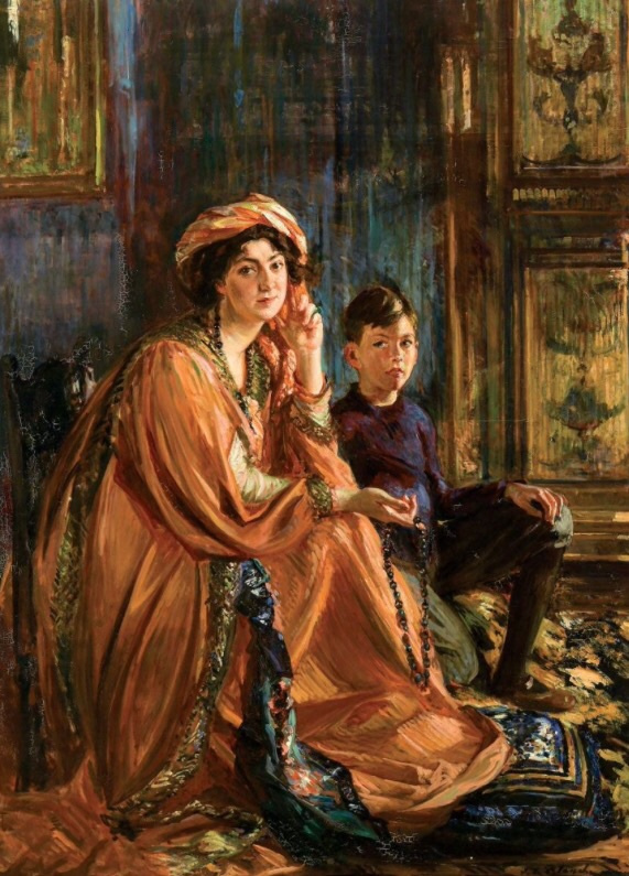 Портрет Мэйбл Додж и ее сына