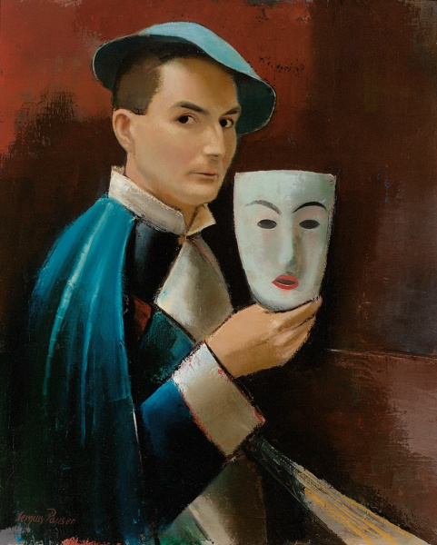 Sergius Pauser. Self–Portrait with Mask