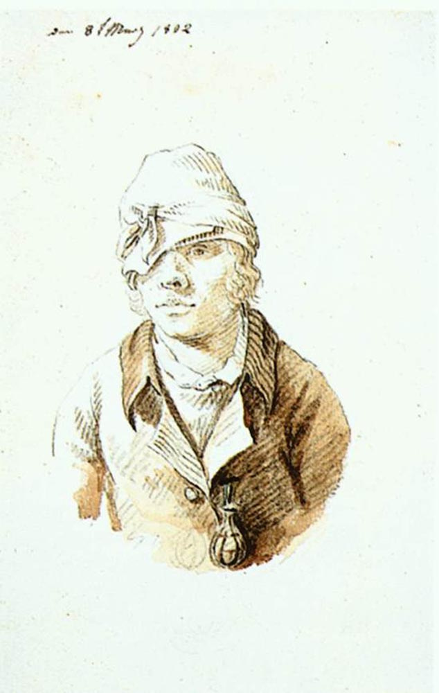 Каспар Давид Фридрих. Автопортрет с повязанной головой