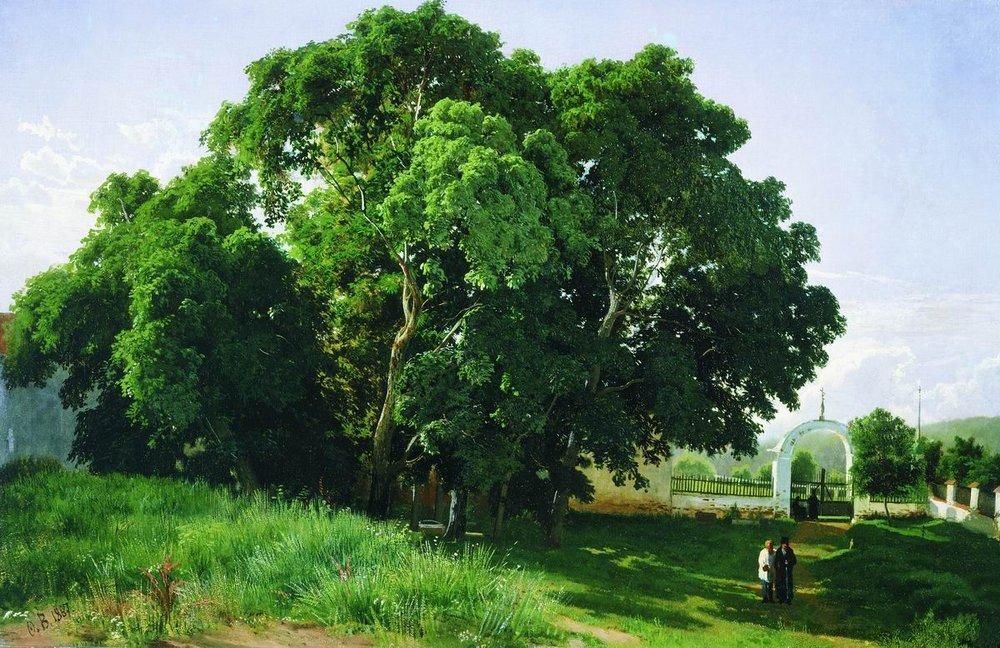 Фёдор ÐлекÑандрович ВаÑильев. Ð’ церковной ограде. Валаам