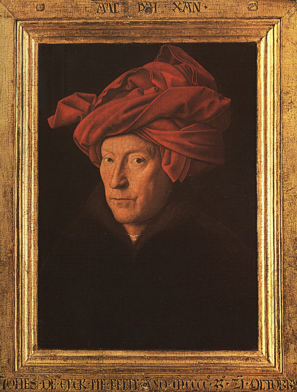 Ян ван Эйк Портрет мужчины в красном тюрбане (Автопортрет?): Описание ...