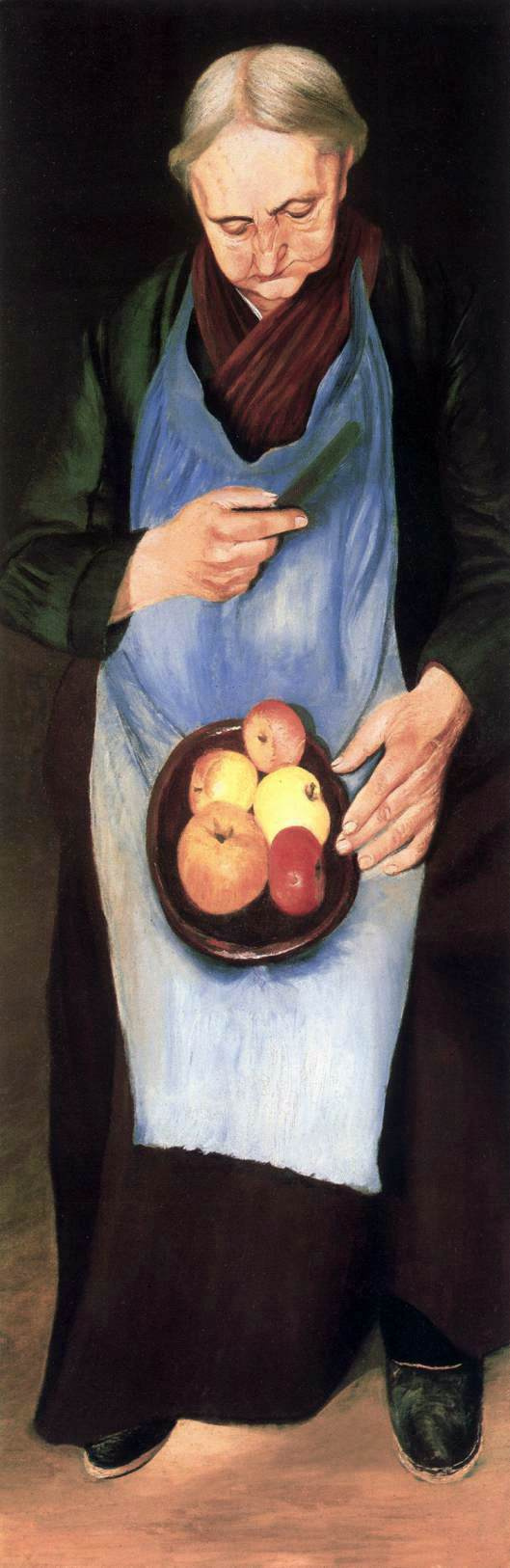 Тивадар Чонтвари Костка. Старуха с яблоками