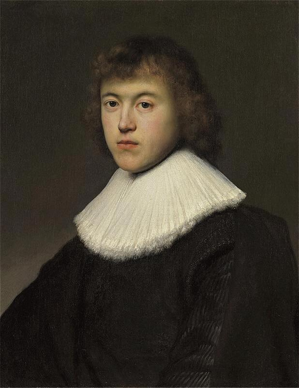 Ян Ливенс. Портрет молодого человека с кружевным воротником (по Рембрандту)