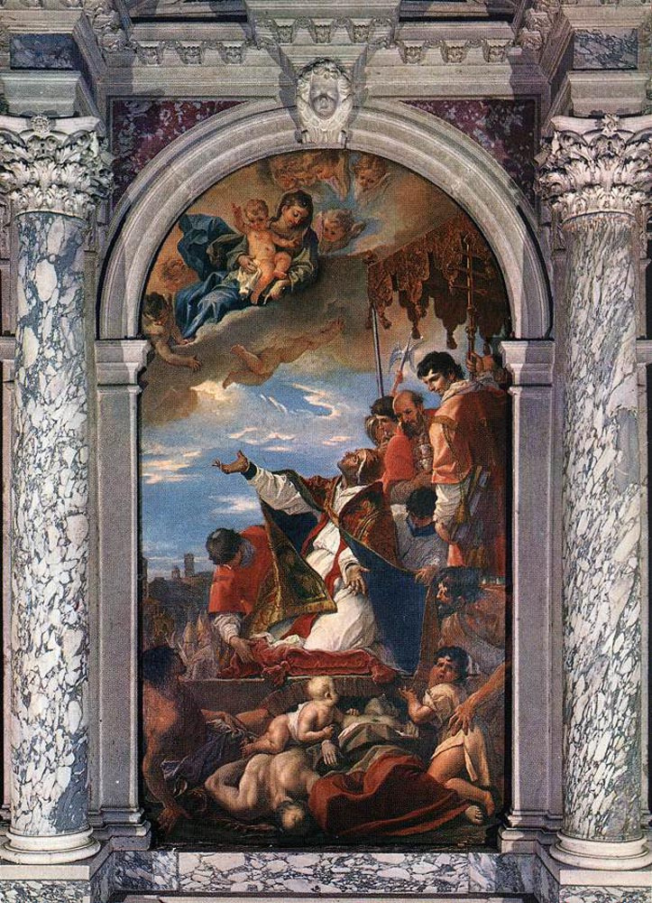 Себастьяно Риччи. Мадонна с младенцем и ангелами