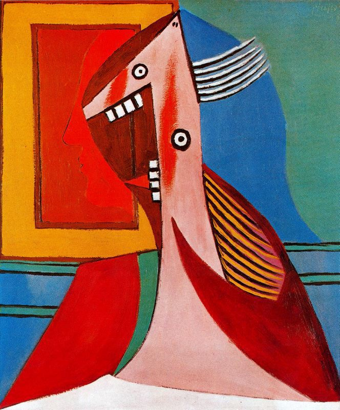 Пабло Пикассо. Бюст женщины и автопортрет