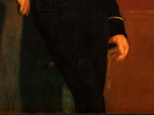 Эдгар Дега. Портрет Акилле Де Газа в мундире кадета (фрагмент)