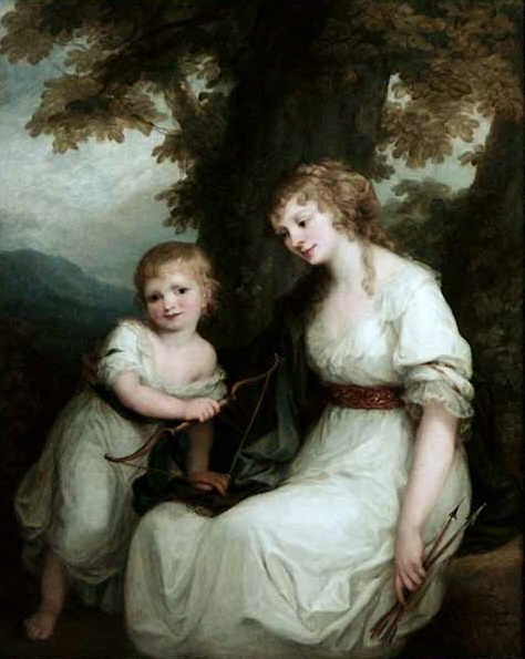 Ангелика Кауфман. Баронесса фон Крюденер с сыном Полем