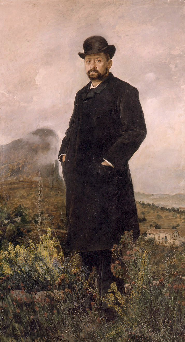 Игнасио Пиназо Камарленч. Портрет мужчины в черном