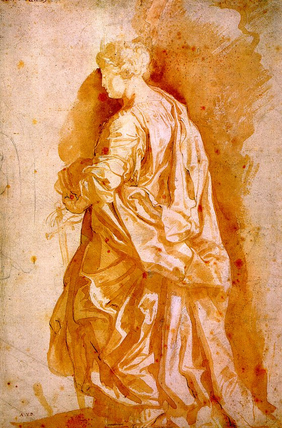 Питер Пауль Рубенс. Эскиз для статуи святой женщене