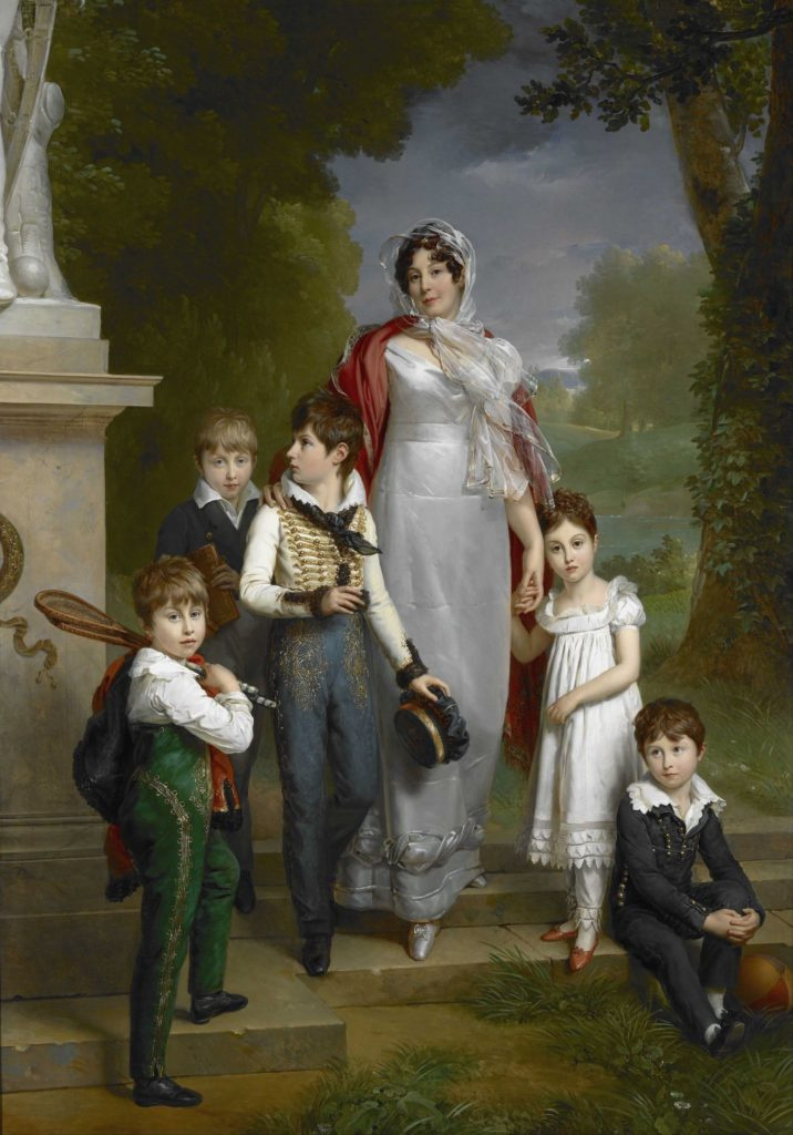 Франсуа Паскаль Симон Жерар. Портрет Луизы-Антуанетты Ланне, герцогини де Монтебелло с детьми