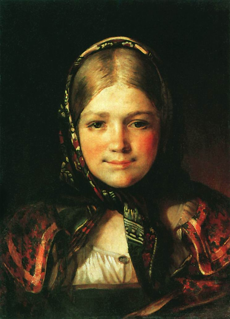 Василий Максимович Максимов. Крестьянская девочка. 1865