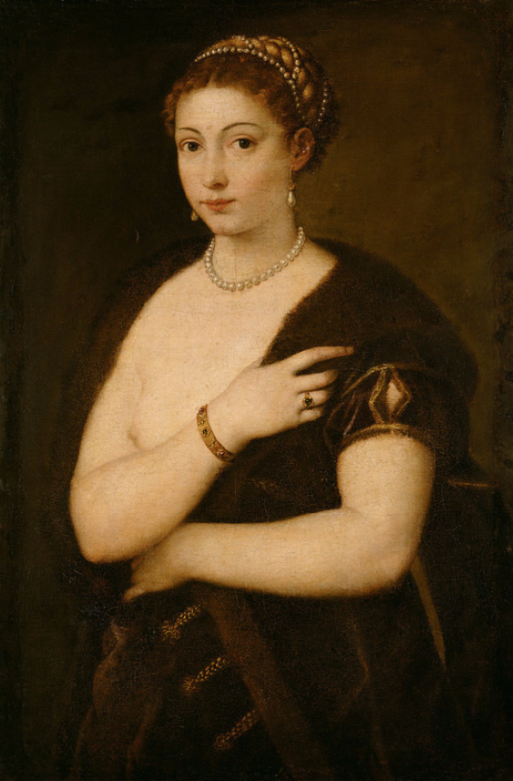 Портрет девушки с мехом