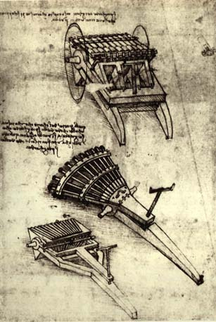 Леонардо да Винчи. Многоствольное оружие