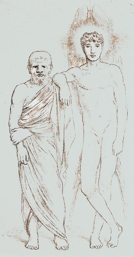 Симеон Соломон. Сократ и его демон