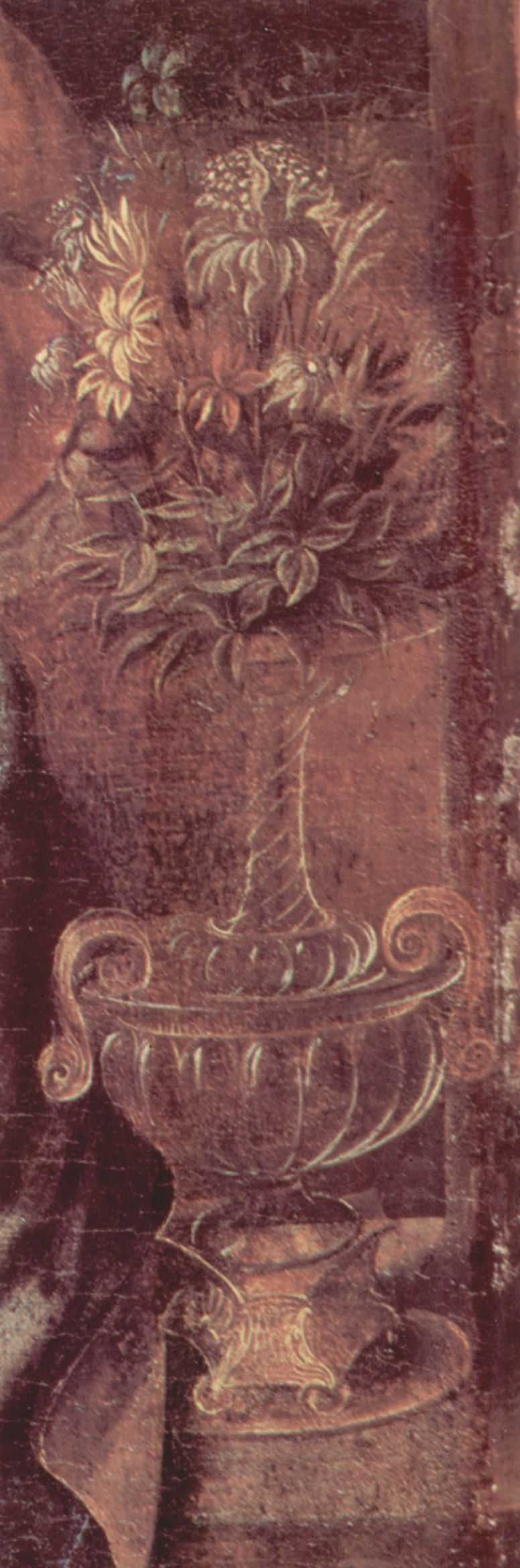 Леонардо да Винчи. Мадонна с гвоздикой (фрагмент)
