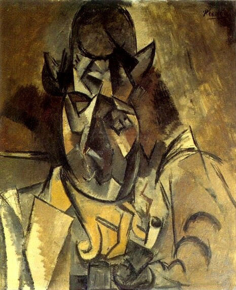 Пабло Пикассо. Мужчина в шляпе (Портрет Жоржа Брака)