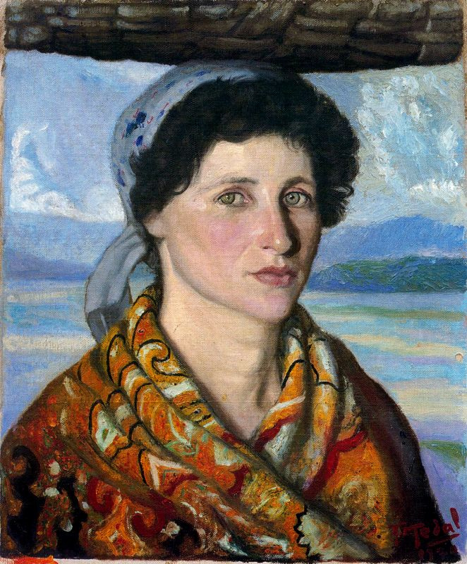 Антонио Медаль. Портрет женщины в косынке