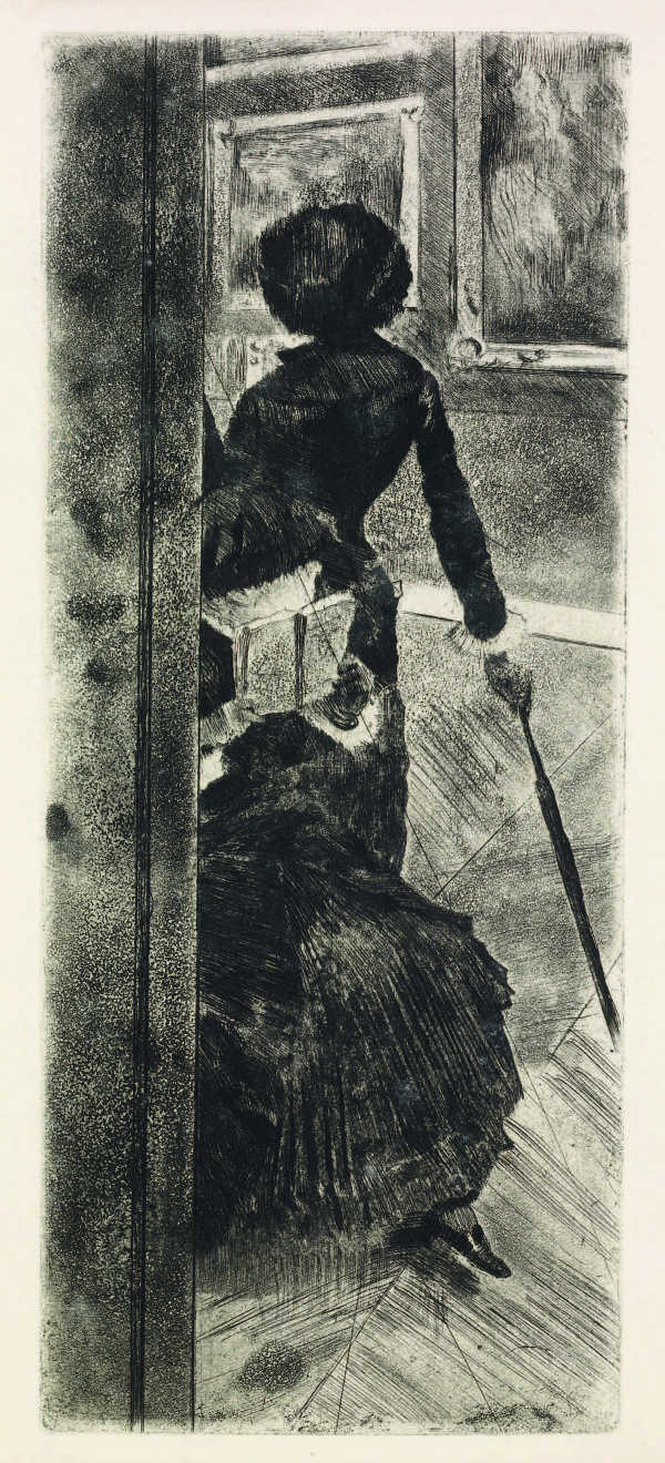 Эдгар Дега. Мэри Кассат в Лувре