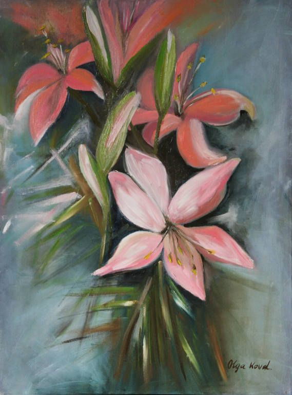 Ольга Коваль. Pink lilies