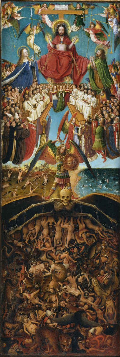 Ян ван Эйк. Страшный суд, створка диптиха, фрагмент