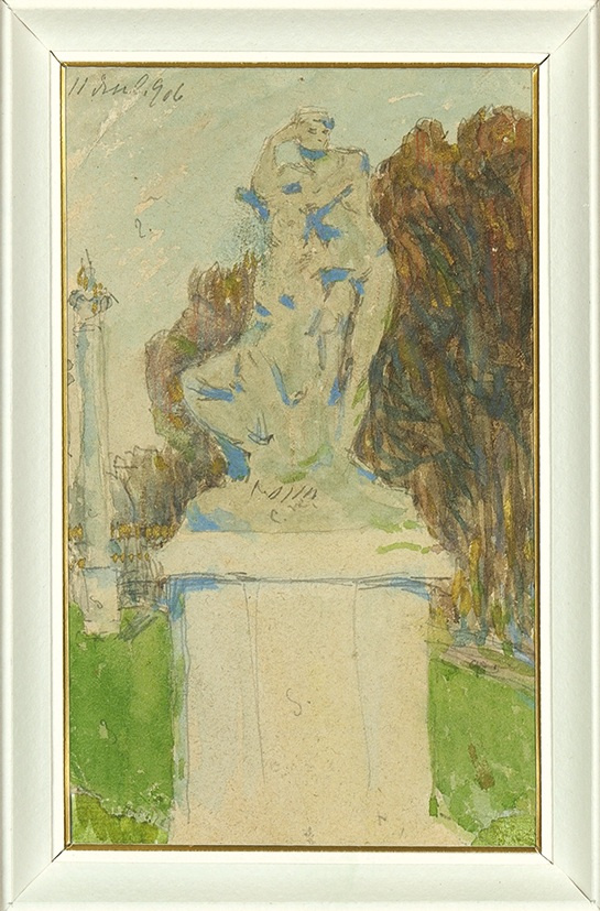 Александр Васильевич Шевченко. Скульптура в парке. Париж. 1906