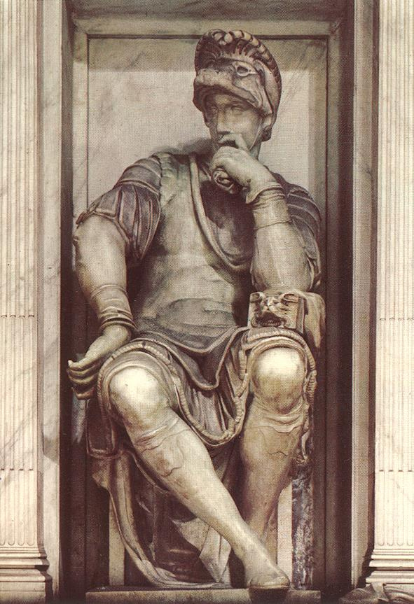 Микеланджело Буонарроти. Гробница Лоренцо Медичи. Лоренцо Медичи