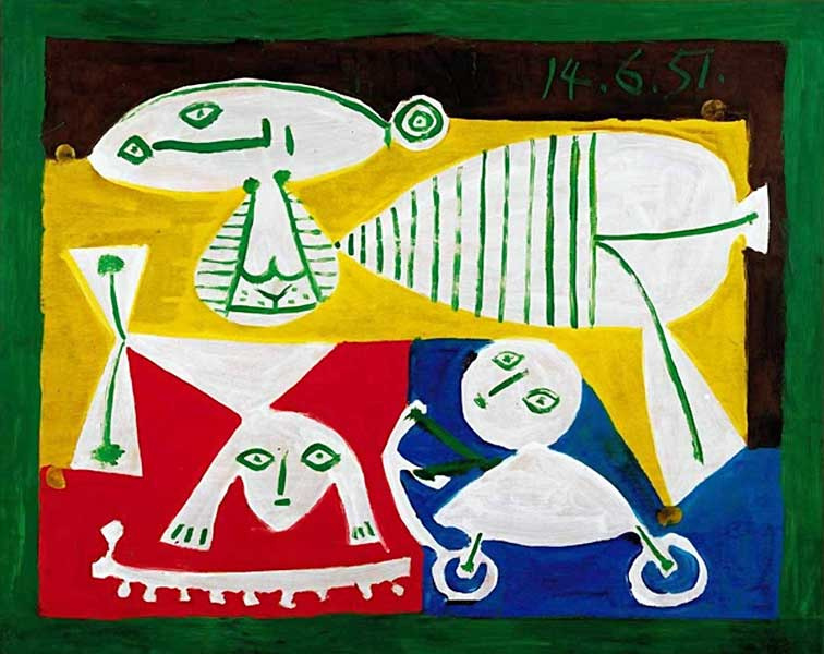 Пабло Пикассо. Мама и играющие дети