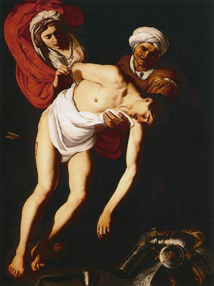 Дирк Ван Бабюрен. Святой Себастьян со святой Ириной и ее служанкой