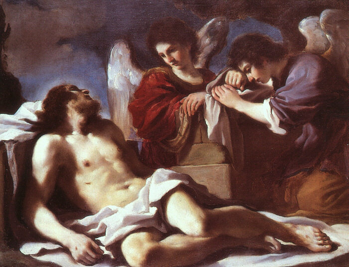 Джованни Франческо Гверчино. Ангелы плачут над мертвым Христом