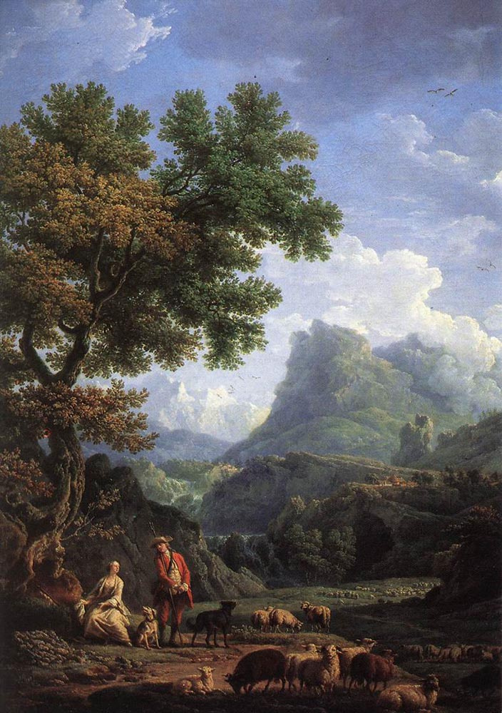 Клод Жозеф Верне. Пастух в Альпах