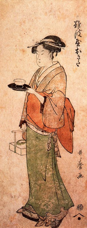 Китагава Утамаро. Окита - девушка из чайной