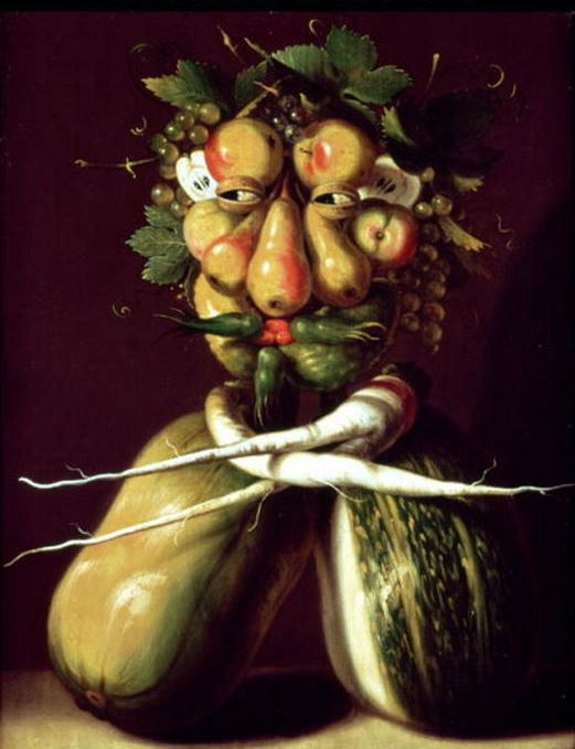 Джузеппе Арчимбольдо. Портрет (Натюрморт с кабачками и фруктами)