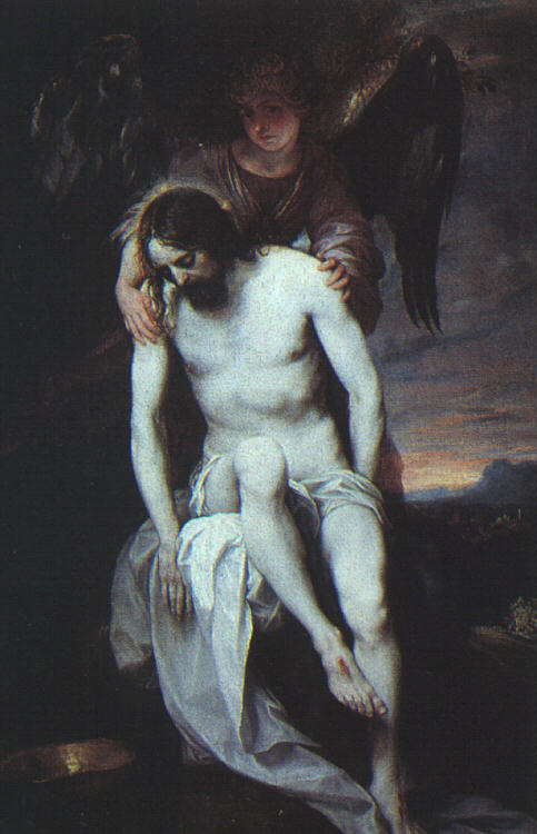 Алонсо Кано. Мертвый Христос поддерживается ангелом