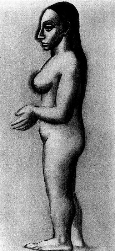 Пабло Пикассо. Профиль обнаженной женщины