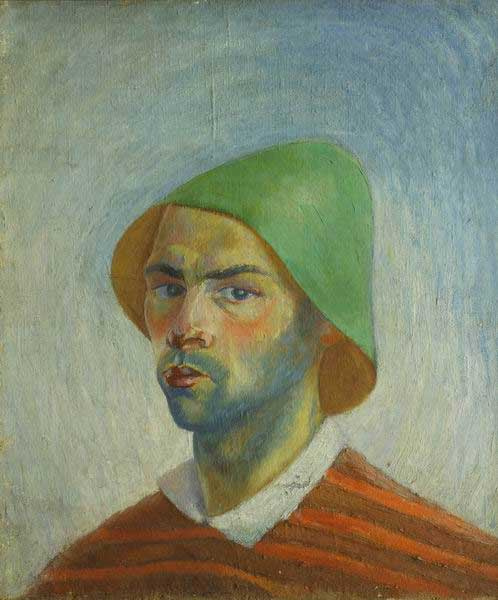 Виктор Николаевич Прошкин. Автопортрет в зеленой шляпе