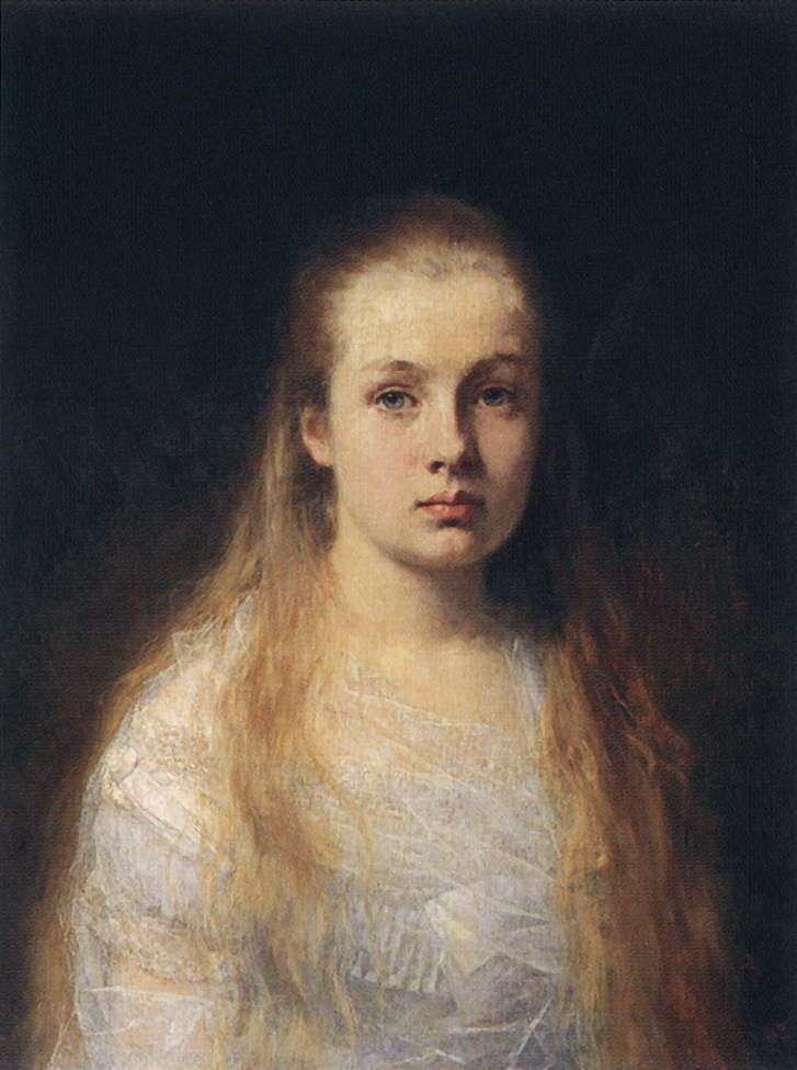 Алексей Алексеевич Харламов. Портрет девушки. 1875