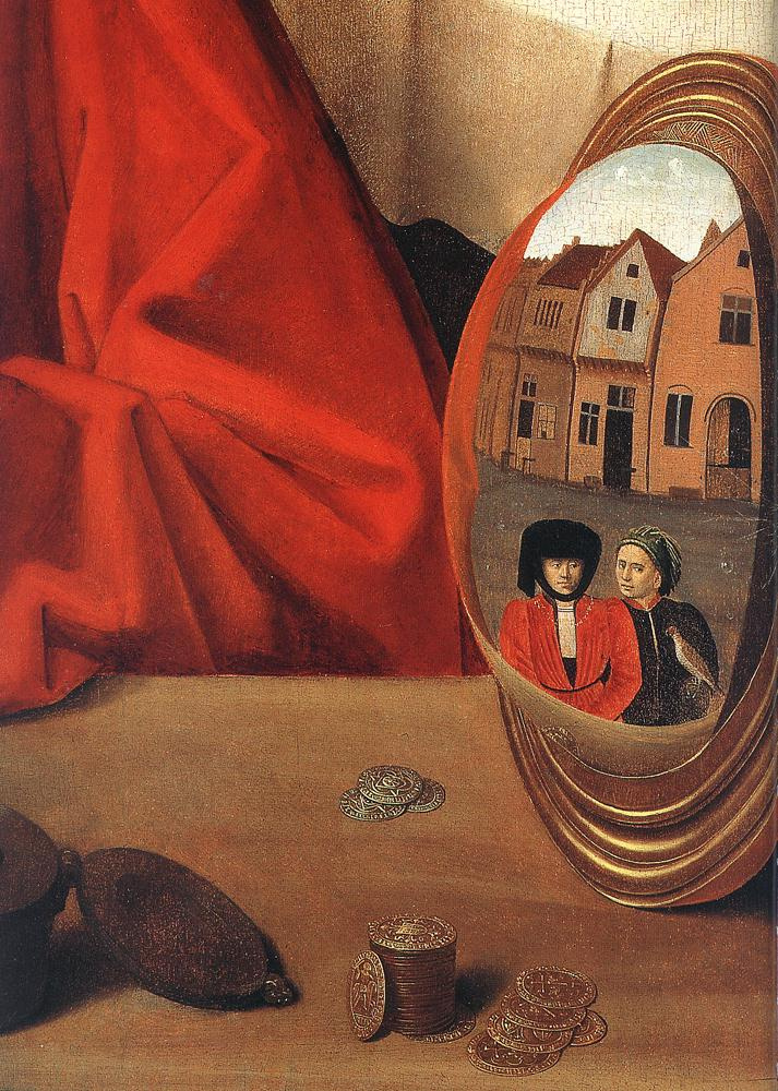 Петрус Кристус. Ювелир в своей лавке (святой Элигий). Фрагмент