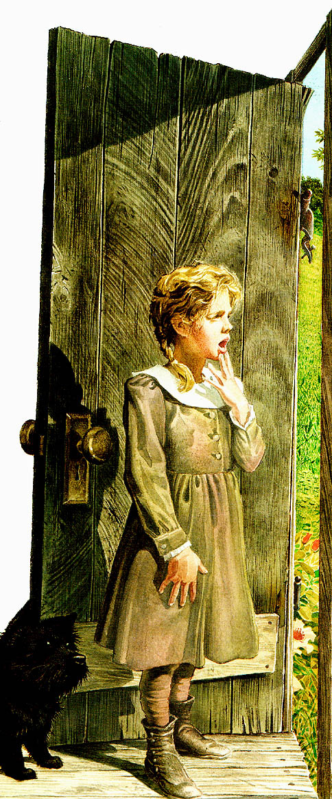 Чарльз Сантор. Девочка возле двери
