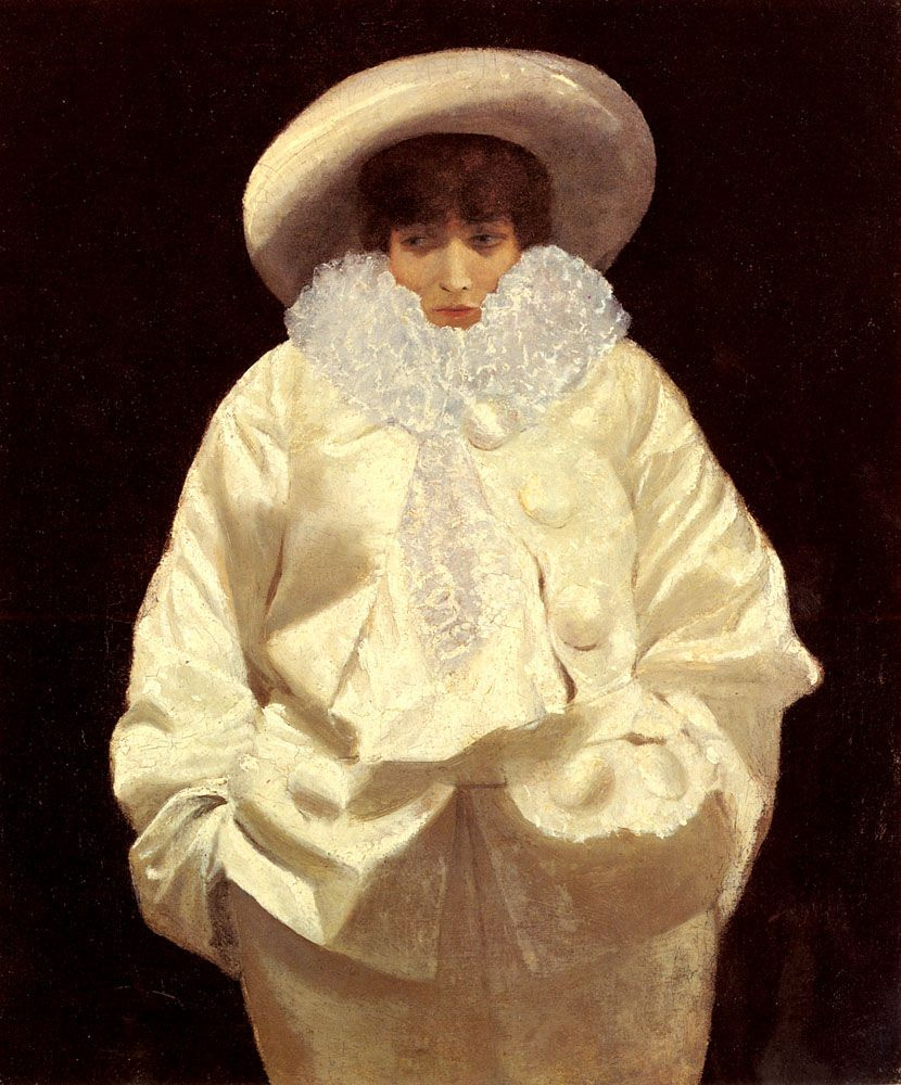 sarah bernhardt in the character of pierrot