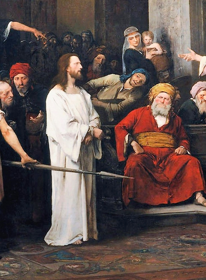 Михай Либ Мункачи. Христос перед Пилатом. Фрагмент