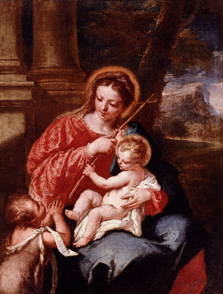 Джованни Антонио Гварди. Мадонна с младенцем и Святым Иоанном Крестителем
