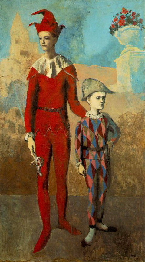 Пабло Пикассо. Акробат и юный Арлекин