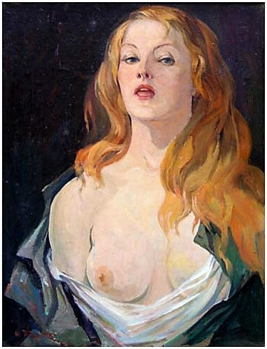 Albert Tsovyan. Portrait of a woman - 1963 oil on canvas - 66.0 x 50.0.