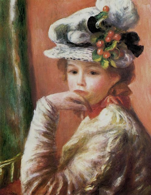 Пьер Огюст Ренуар. Молодая девушка в белой шляпе