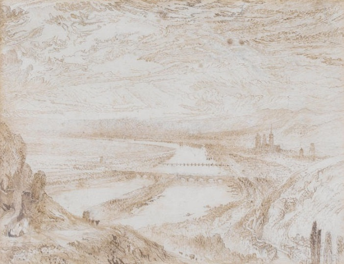 Джон Рёскин. Вид на Руан с холма Святой Екатерины