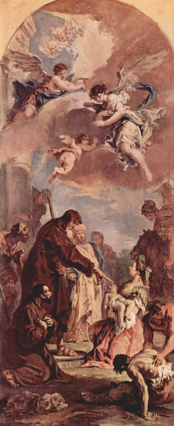 Себастьяно Риччи. Св. Франциск из Паолы воскрешает дитя, эскиз
